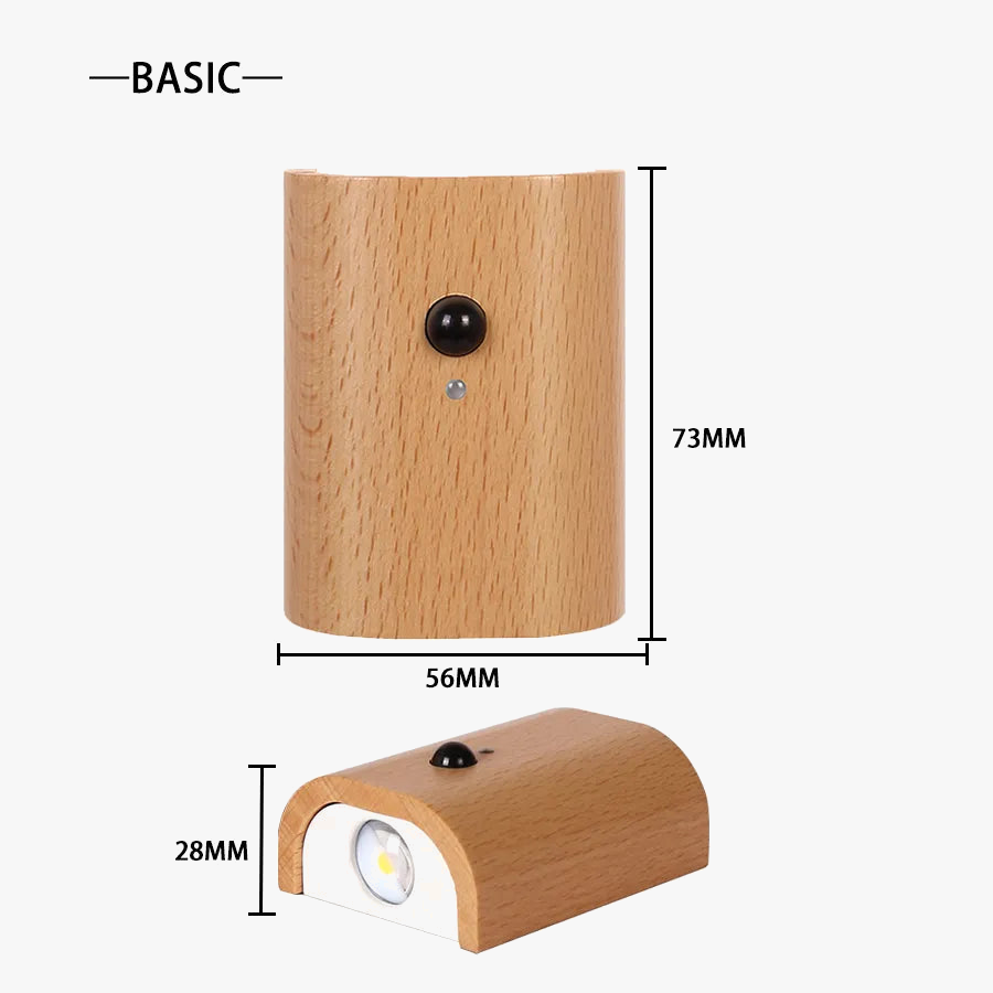 Applique murale LED veilleuse recharge usb sans-fil
