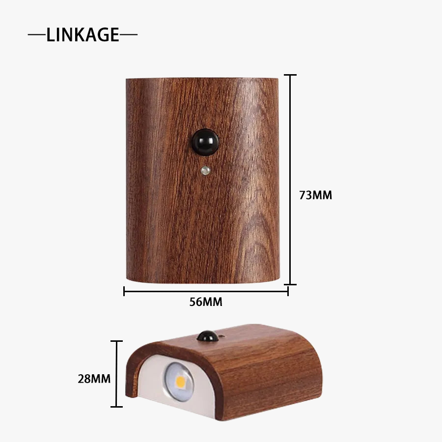 Applique murale LED veilleuse recharge usb sans-fil