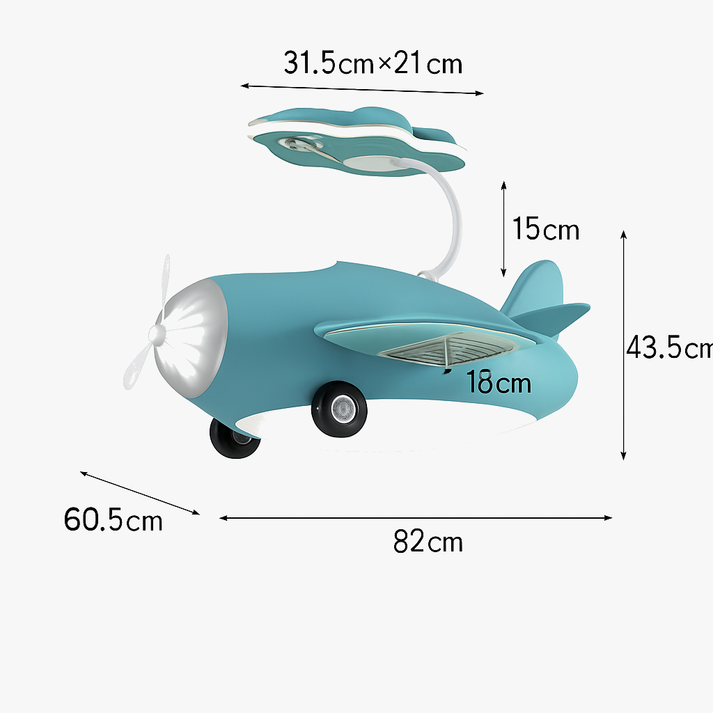 ventilateur de plafond avec led pour chambre enfant et aire de jeux