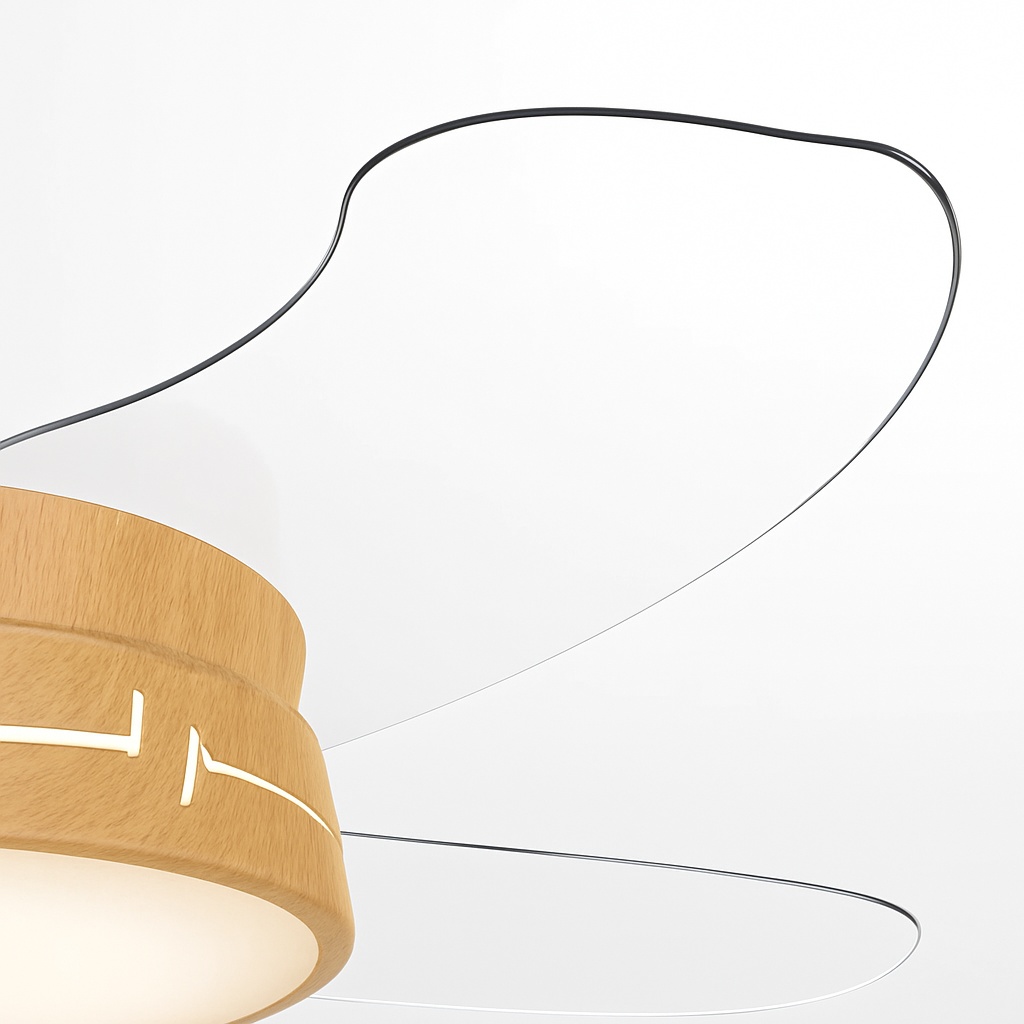 ventilateur de plafond avec lumière et contrôle caché moteur dc