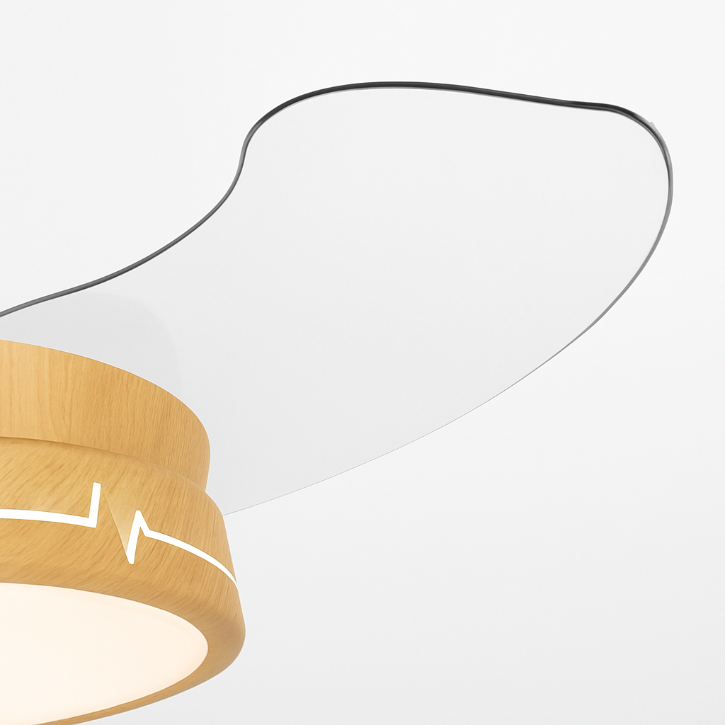 ventilateur de plafond avec lumière et contrôle silencieux