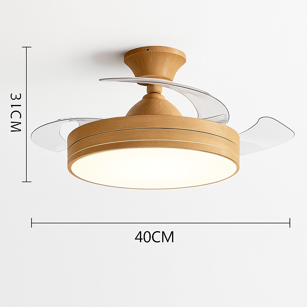 ventilateur de plafond avec lumière et contrôle silencieux