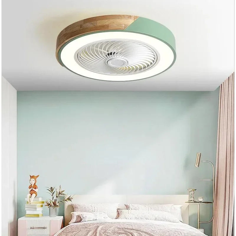 ventilateur de plafond intelligent avec lumière et pales réversibles 6 vitesses