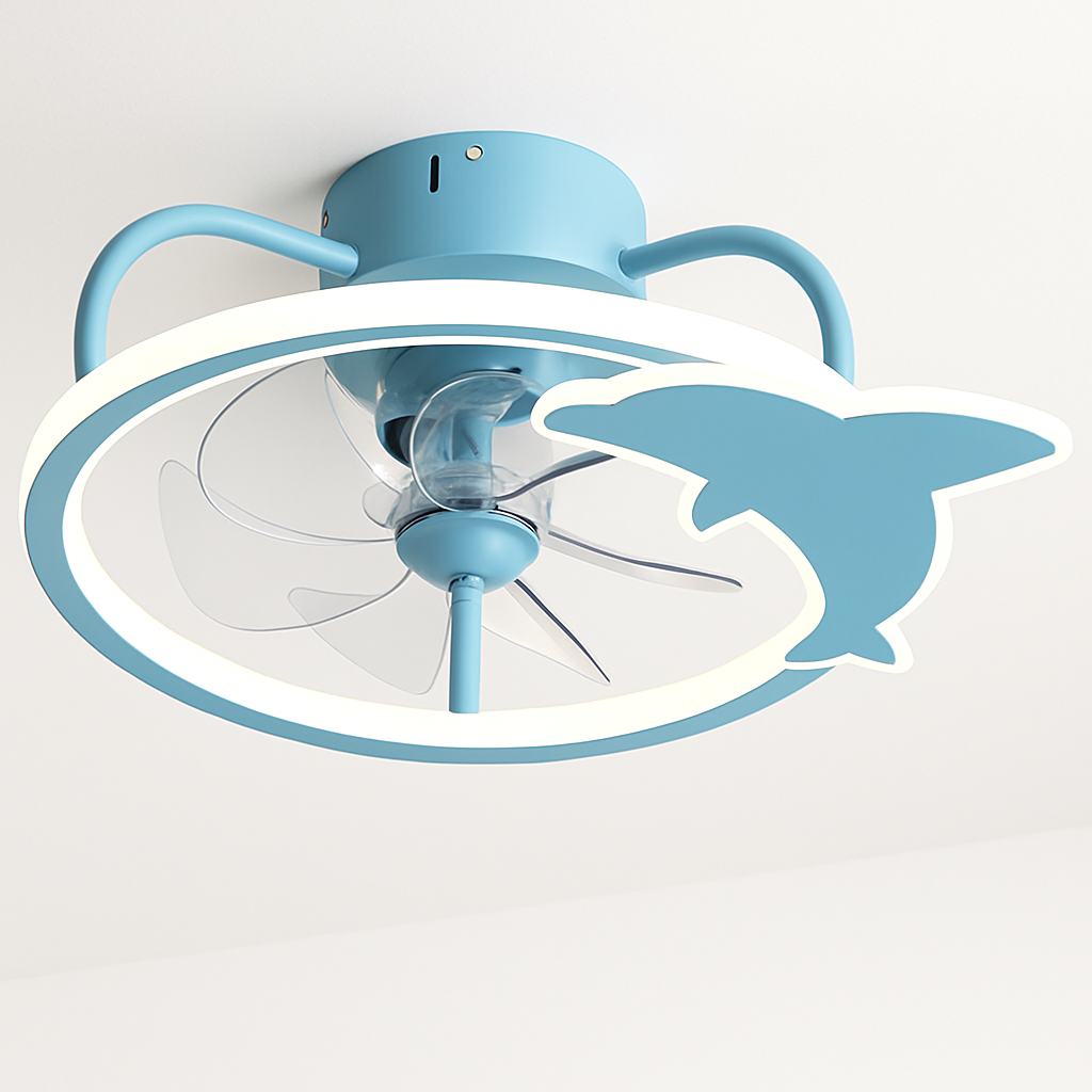 ventilateur de plafond intelligent avec lumières et télécommande
