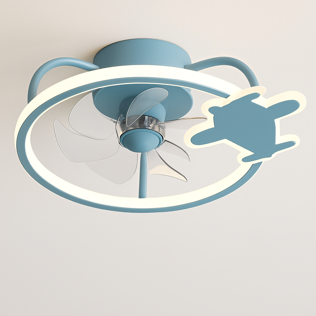 ventilateur de plafond intelligent avec lumières et télécommande
