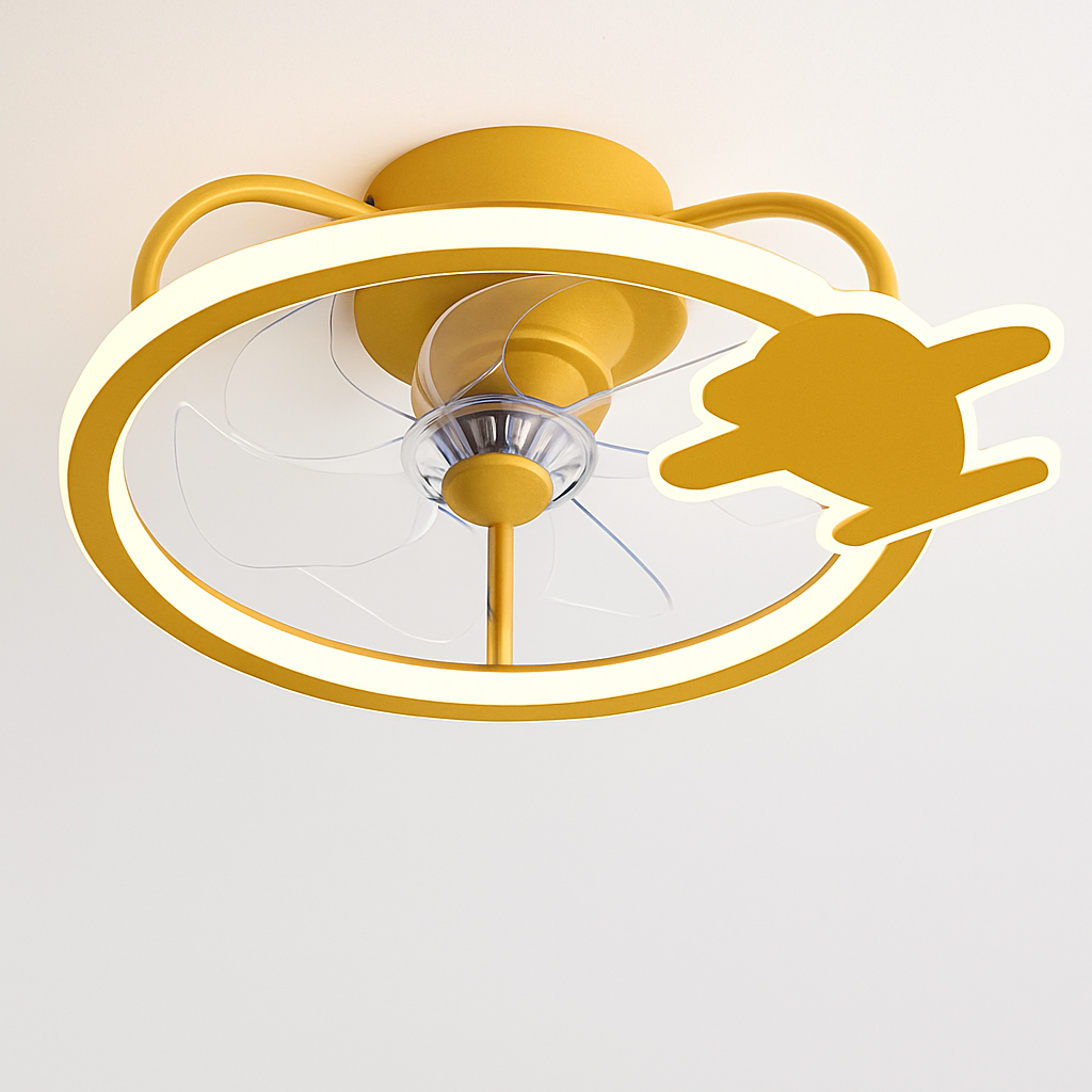 ventilateur de plafond intelligent avec lumières et télécommande