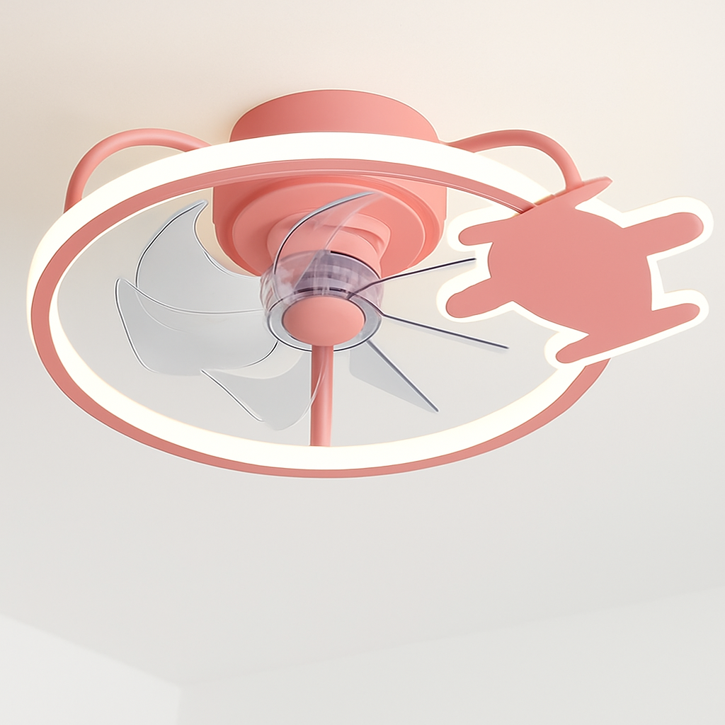 ventilateur de plafond intelligent avec lumières et télécommande