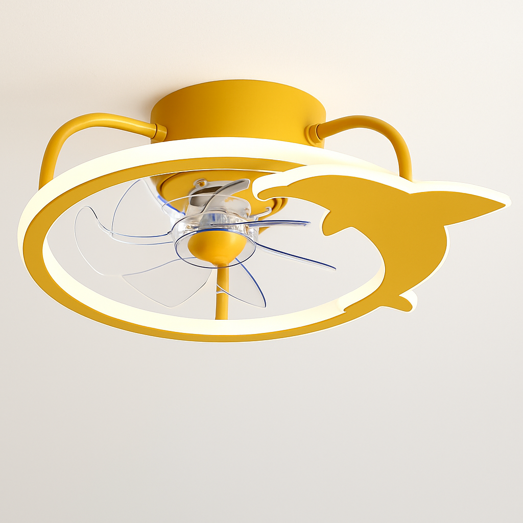 ventilateur de plafond intelligent avec lumières et télécommande
