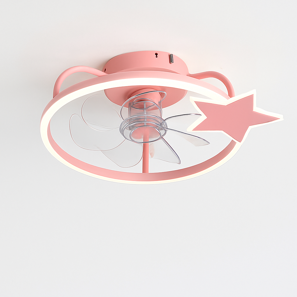 ventilateur de plafond intelligent avec lumières et télécommande