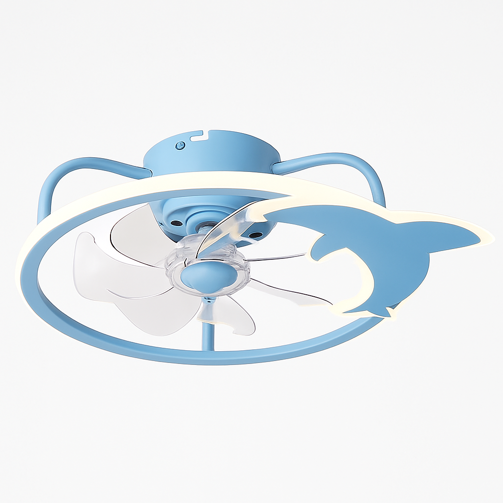 ventilateur de plafond intelligent avec lumières et télécommande