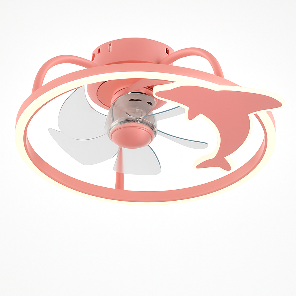 ventilateur de plafond intelligent avec lumières et télécommande