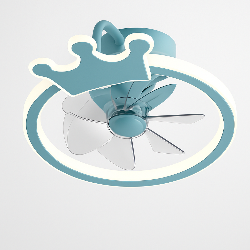 ventilateur de plafond intelligent avec lumières et télécommande
