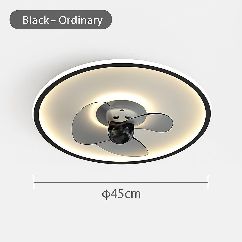ventilateur de plafond intelligent avec télécommande et éclairage LED