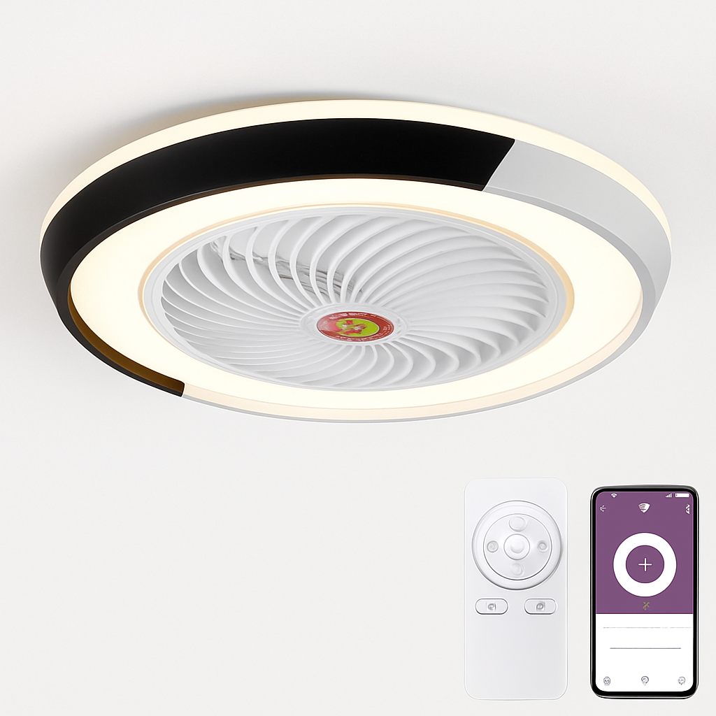 ventilateur de plafond intelligent bluetooth avec lumière télécommande