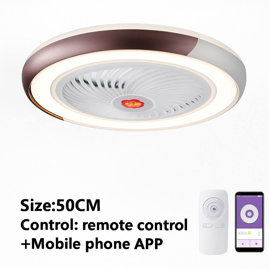 ventilateur de plafond intelligent bluetooth avec lumière télécommande
