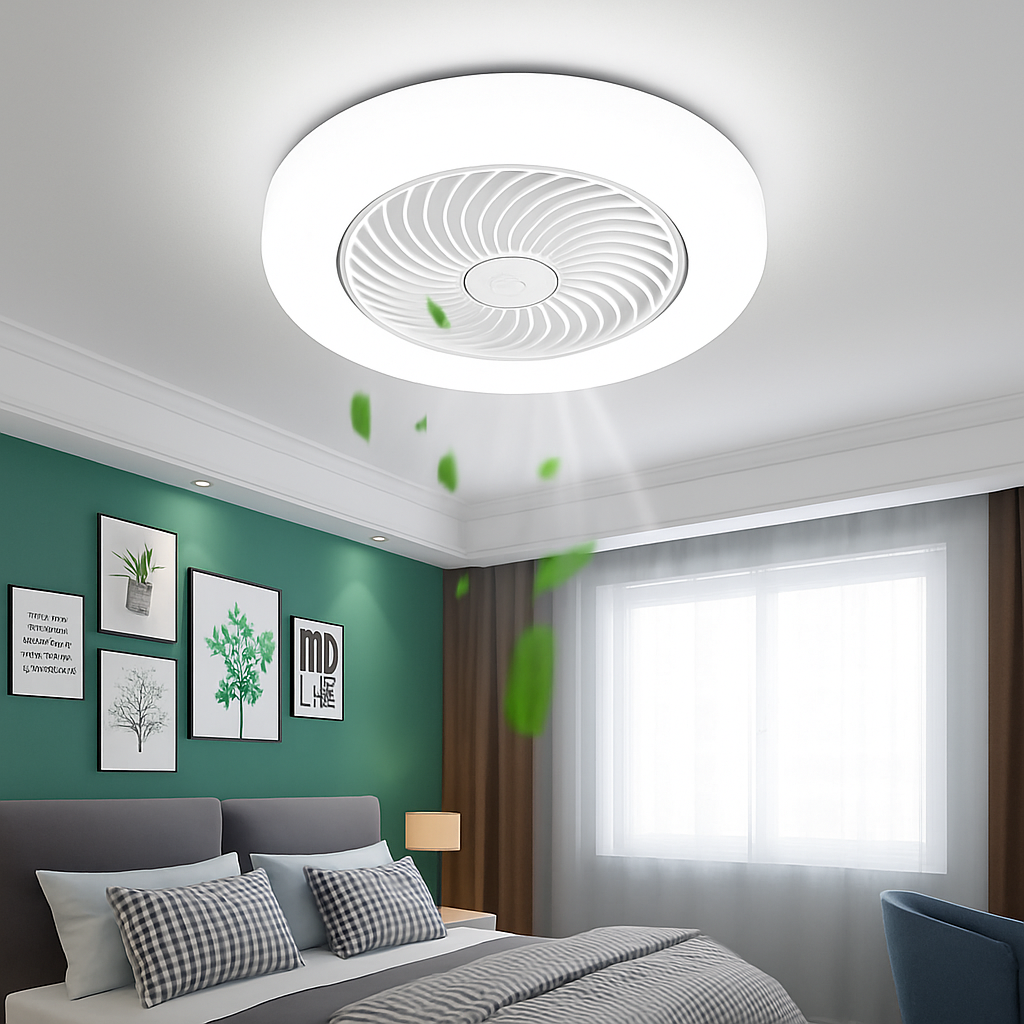 ventilateur de plafond intelligent bluetooth avec lumière télécommande