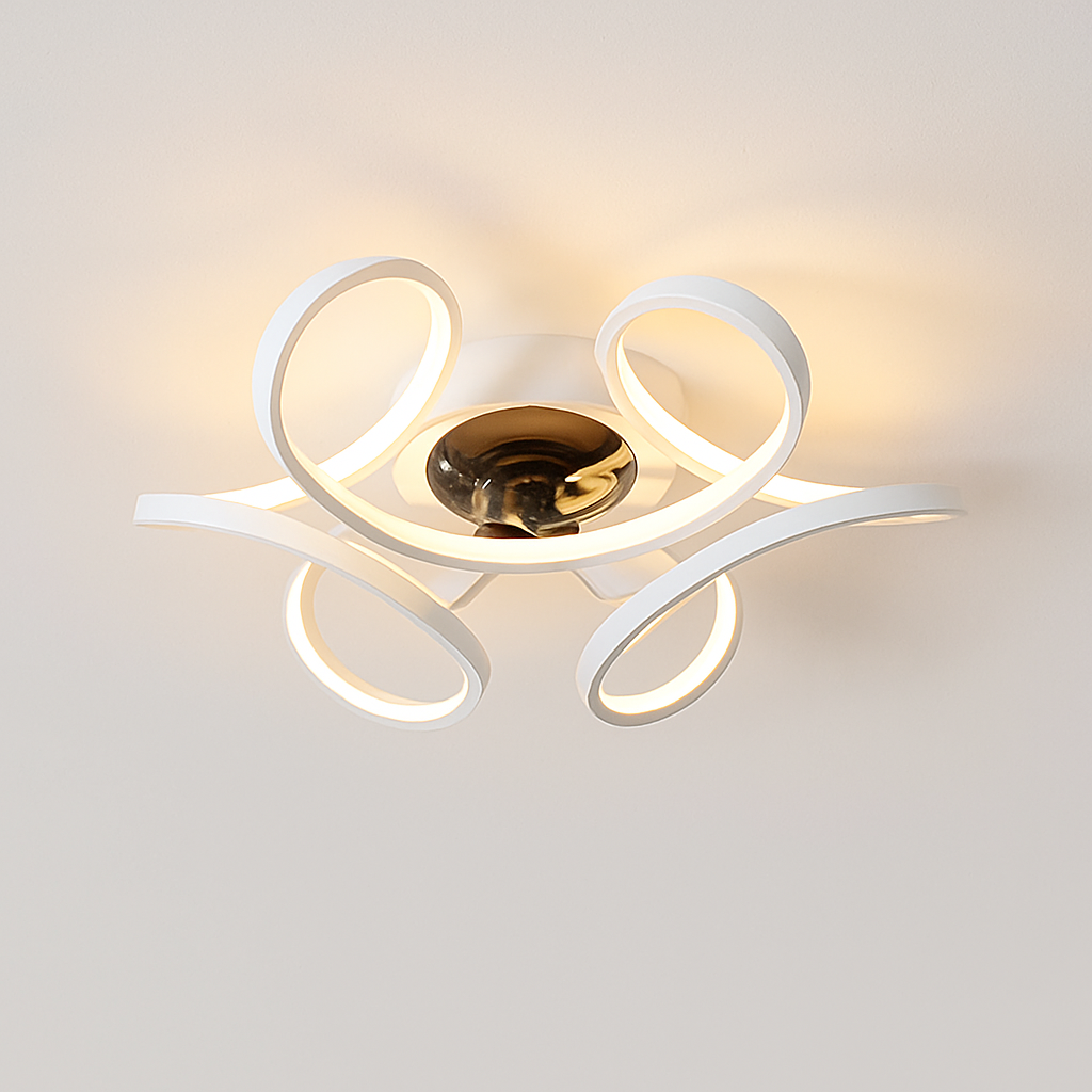 ventilateur de plafond led artpad avec lumière et télécommande