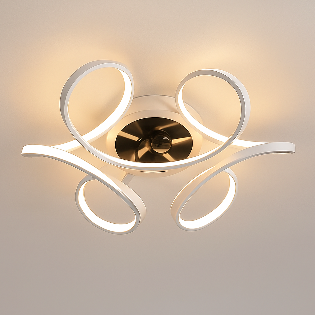 ventilateur de plafond led artpad avec lumière et télécommande