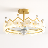 ventilateur de plafond led moderne avec télécommande et éclairage décoratif