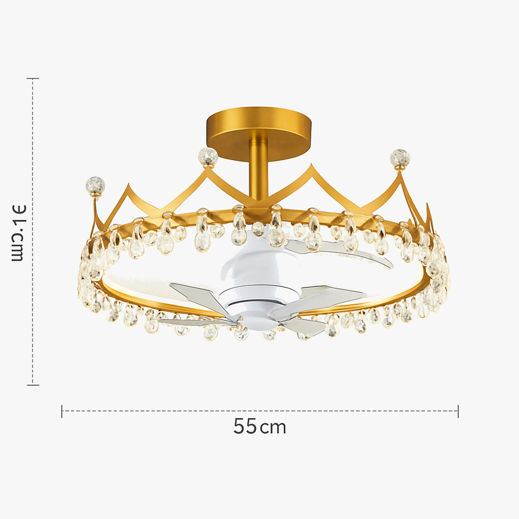 ventilateur de plafond led moderne avec télécommande et éclairage décoratif