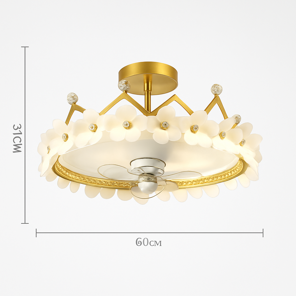 ventilateur de plafond led moderne avec télécommande et éclairage décoratif
