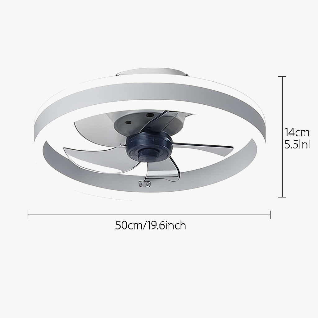 ventilateur de plafond led moderne télécommandé à 6 vitesses