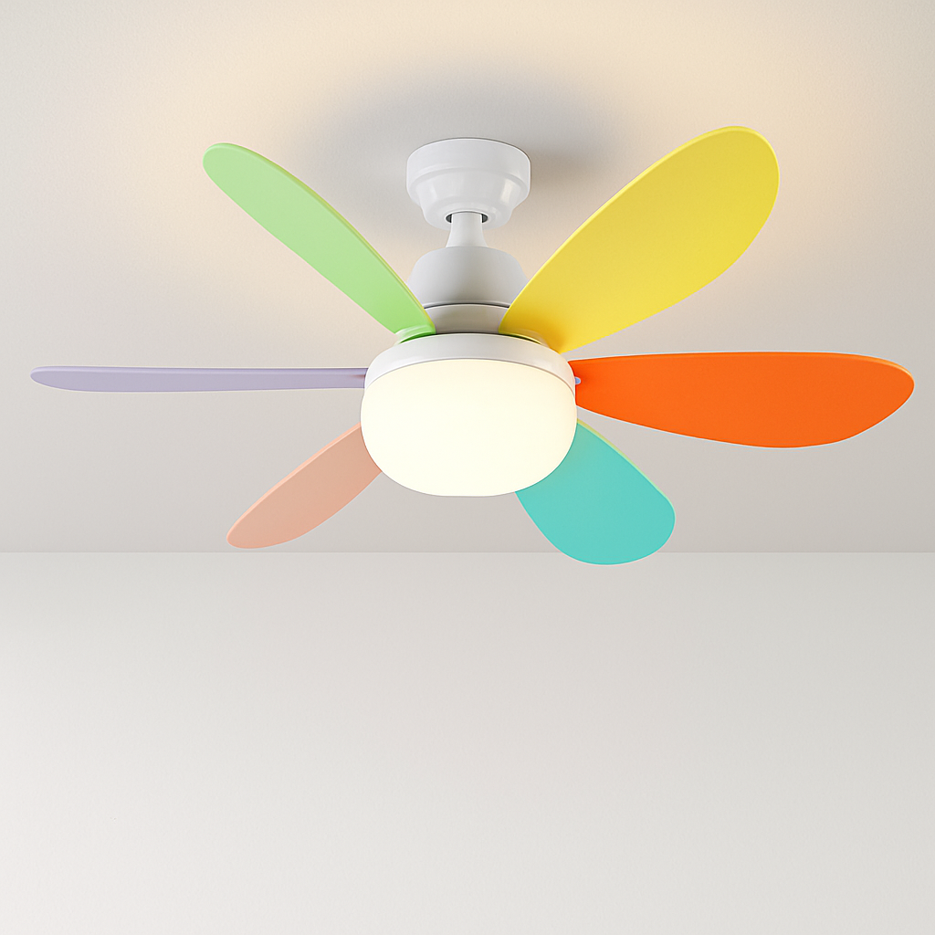 ventilateur de plafond led moderne télécommande intelligente trois couleurs