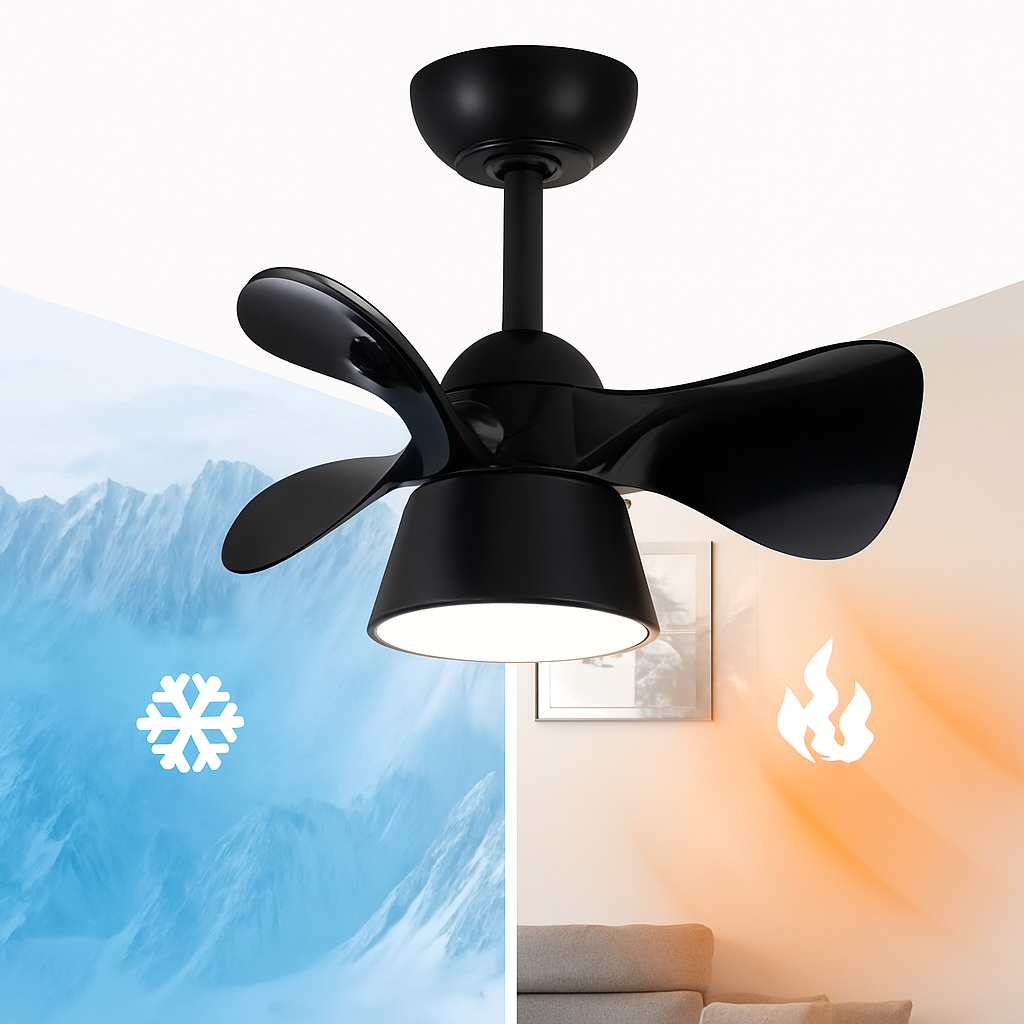 ventilateur de plafond lumineux avec télécommande et 6 vitesses