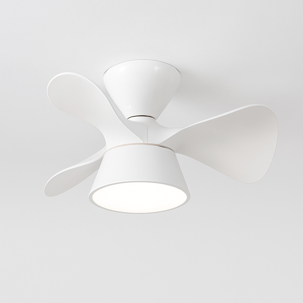 ventilateur de plafond lumineux pour espace commercial