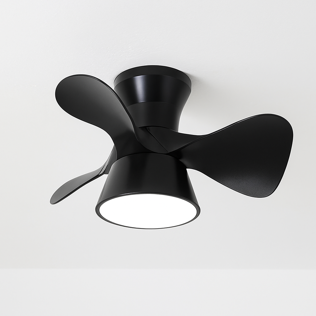 ventilateur de plafond lumineux pour espace commercial