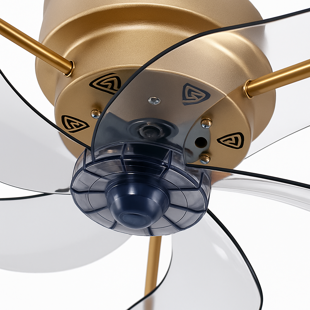 ventilateur de plafond lumineux silencieux avec télécommande décoratif