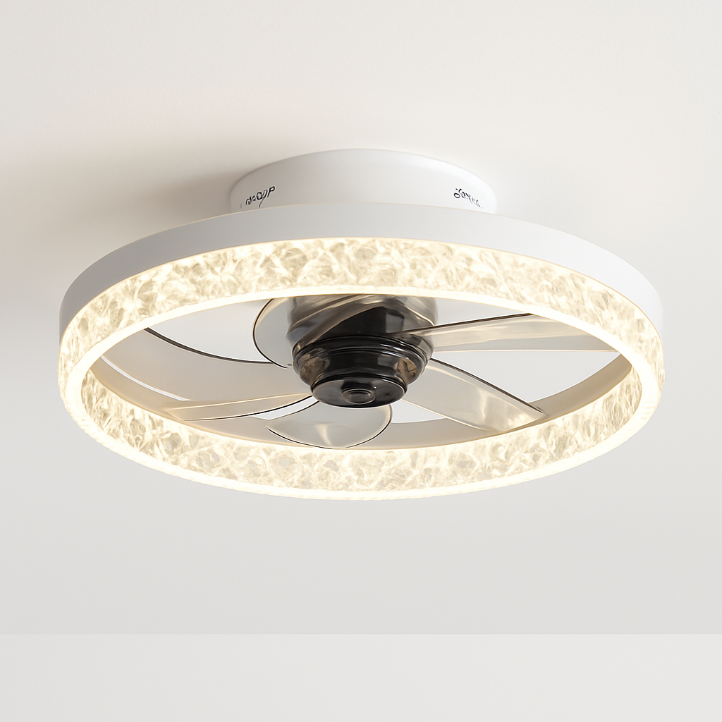 ventilateur de plafond lumineux silencieux avec télécommande décoratif