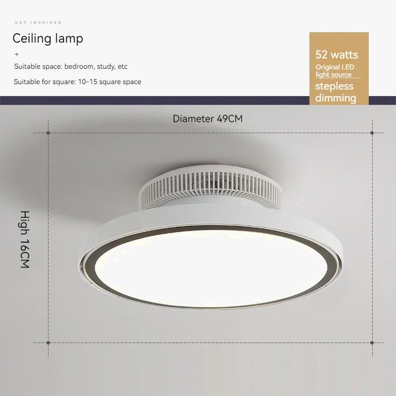 ventilateur de plafond moderne avec éclairage led réglable et stérilisation
