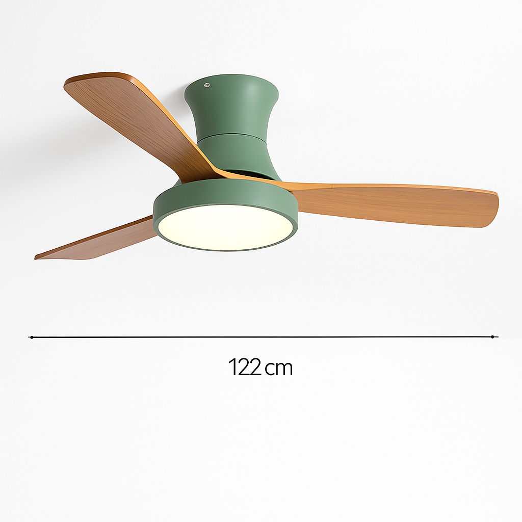 ventilateur de plafond moderne avec lumière design pour intérieur