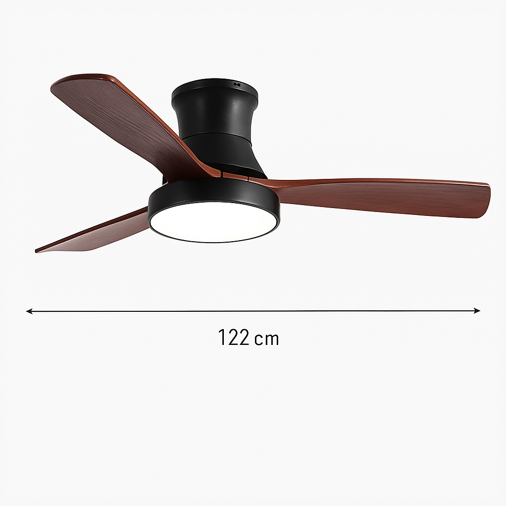 ventilateur de plafond moderne avec lumière design pour intérieur