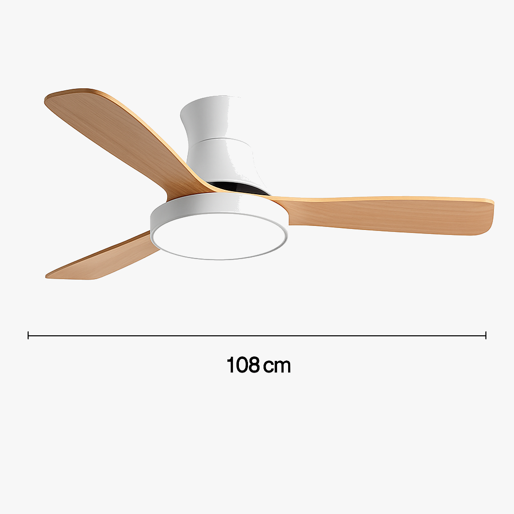 ventilateur de plafond moderne avec lumière design pour intérieur