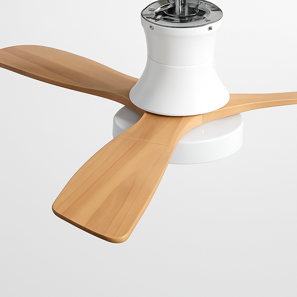 ventilateur de plafond moderne avec lumière design pour intérieur