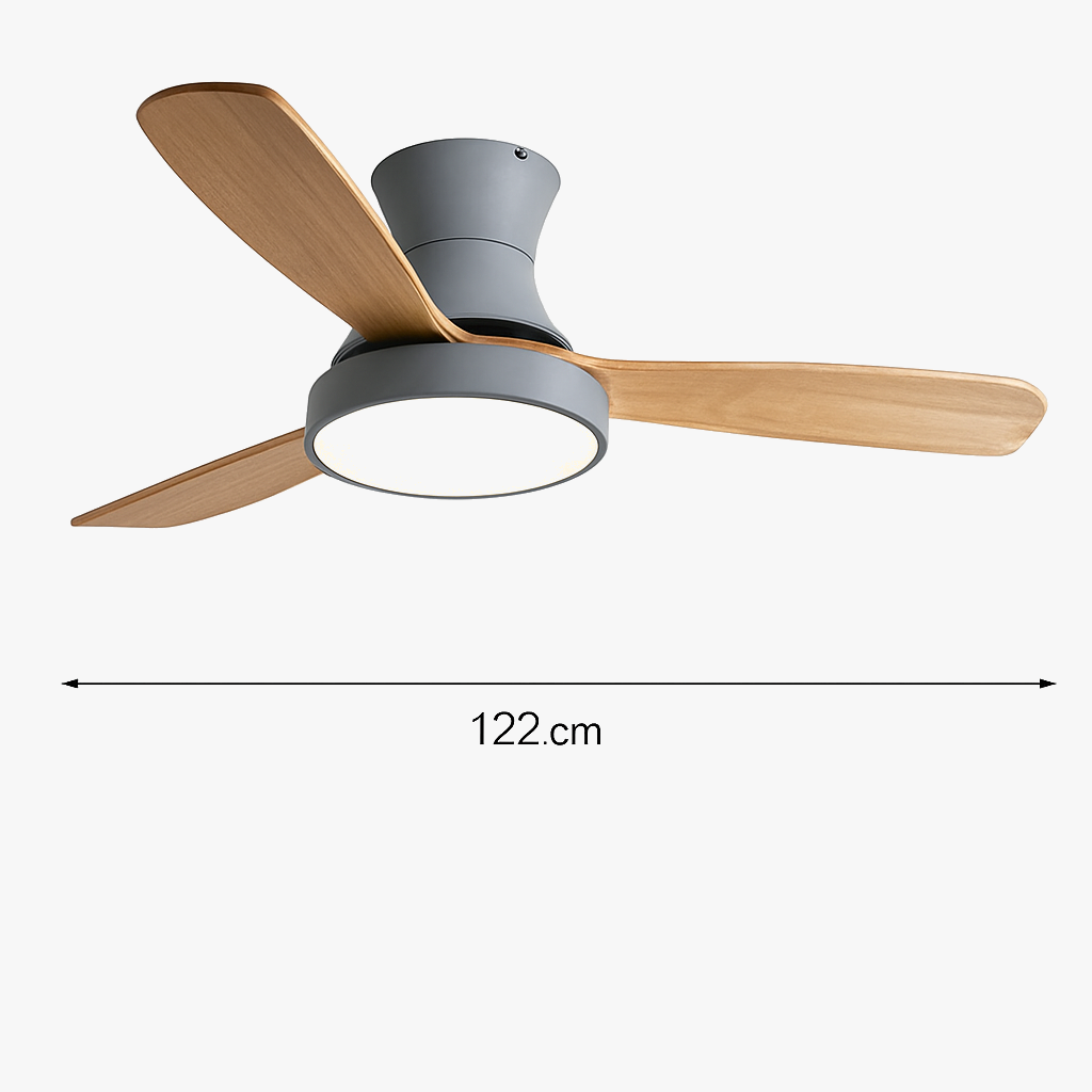 ventilateur de plafond moderne avec lumière design pour intérieur