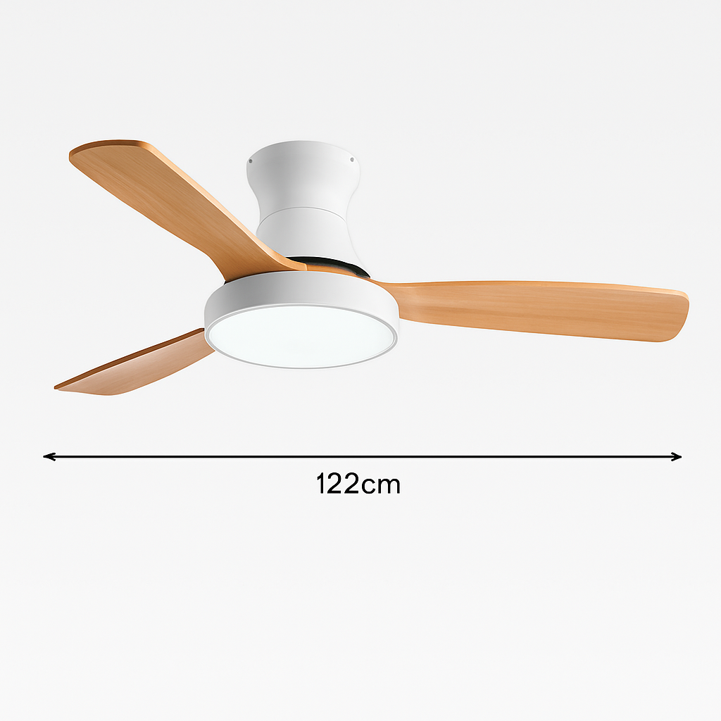 ventilateur de plafond moderne avec lumière design pour intérieur