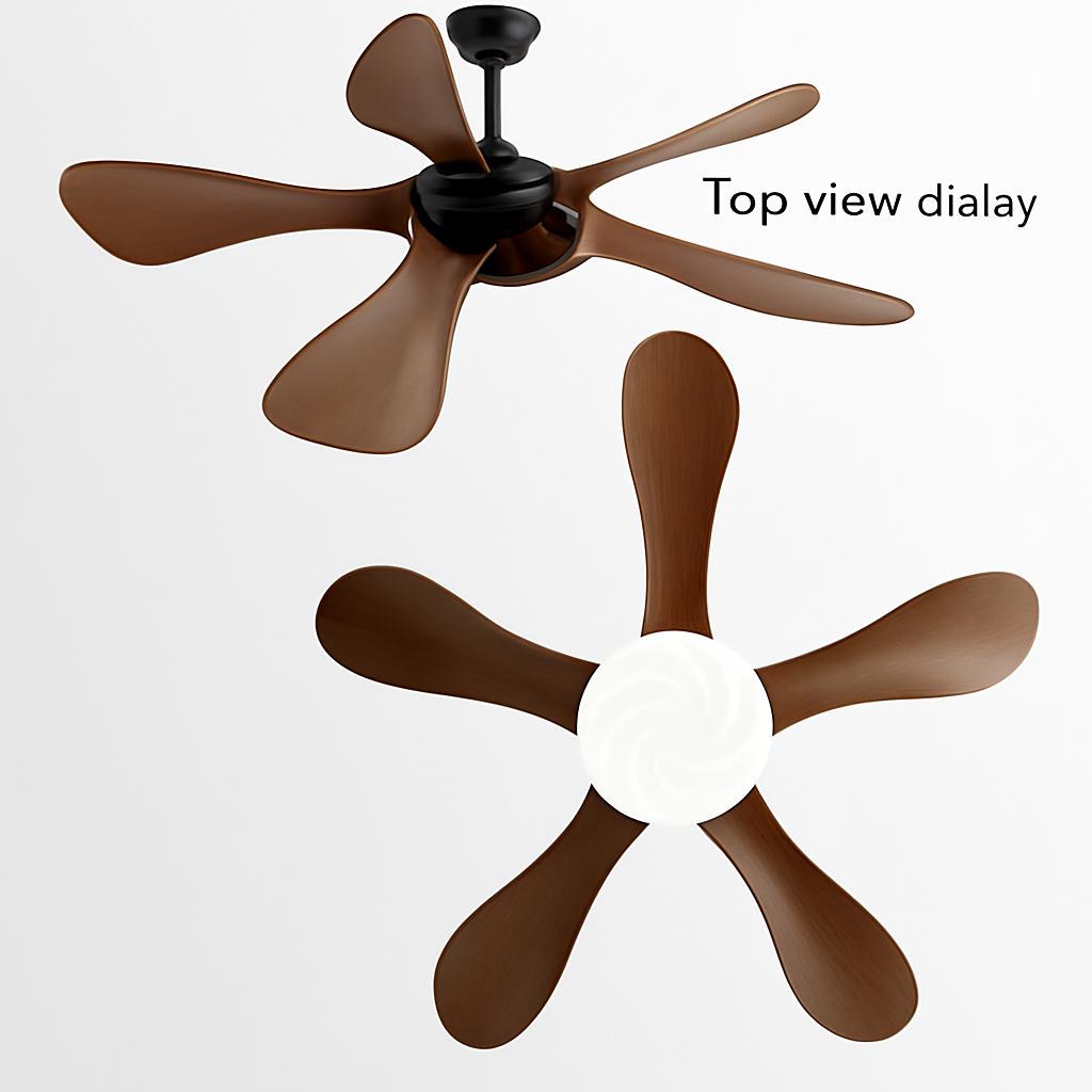 ventilateur de plafond moderne avec lumière et vents forts muet