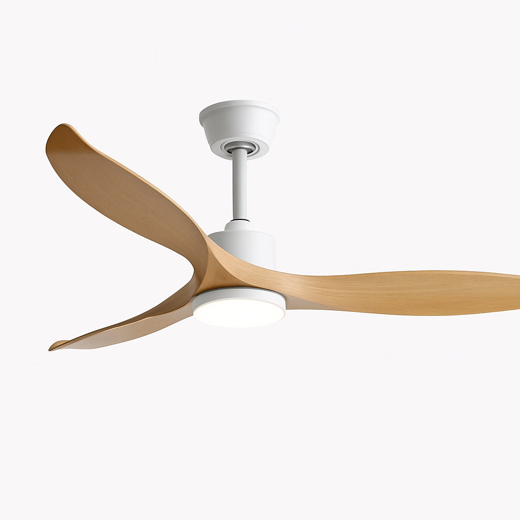 ventilateur de plafond moderne avec lumière led et télécommande