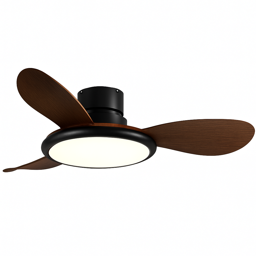 ventilateur de plafond moderne avec lumière led et télécommande