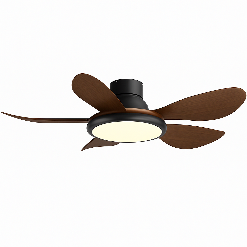 ventilateur de plafond moderne avec lumière led et télécommande
