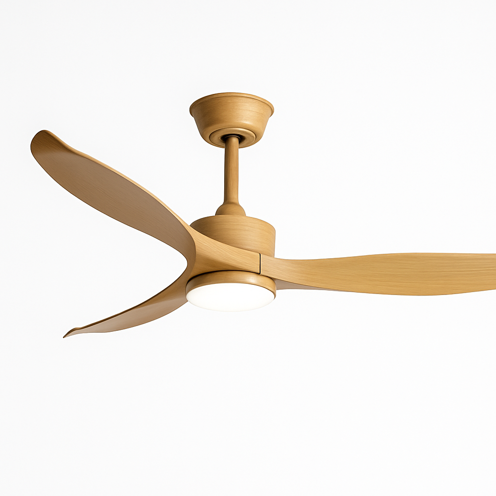 ventilateur de plafond moderne avec lumière led et télécommande
