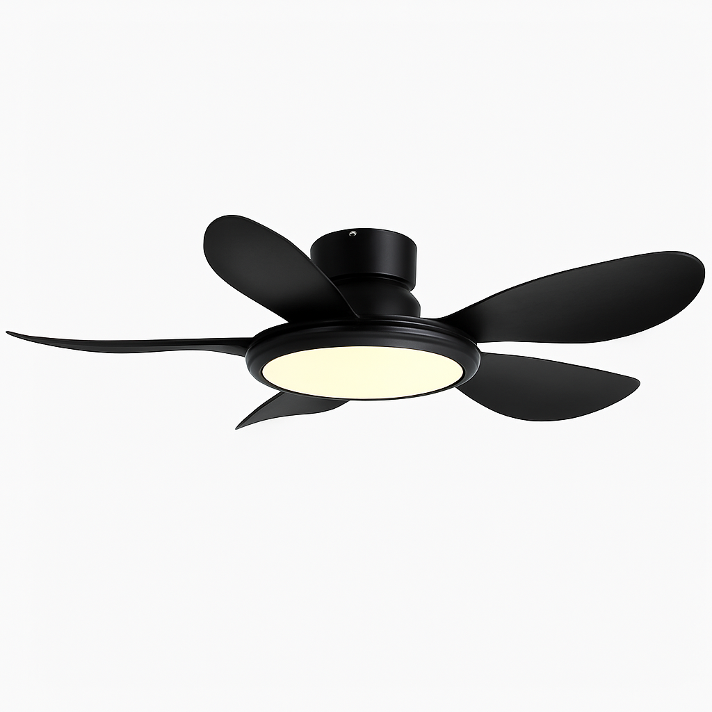ventilateur de plafond moderne avec lumière led et télécommande