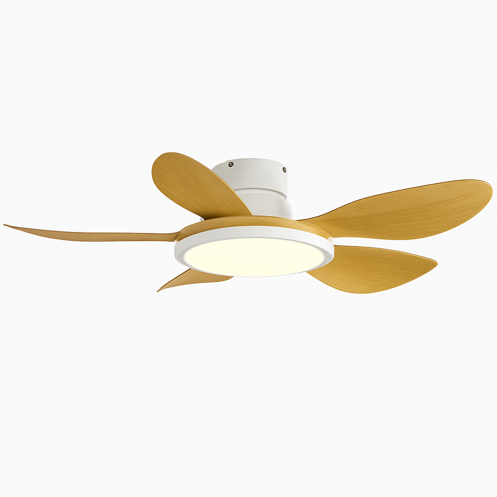 ventilateur de plafond moderne avec lumière led et télécommande