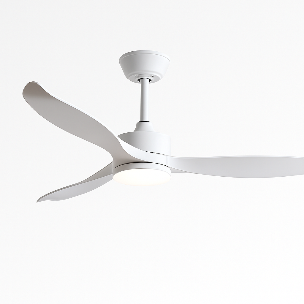 ventilateur de plafond moderne avec lumière led et télécommande
