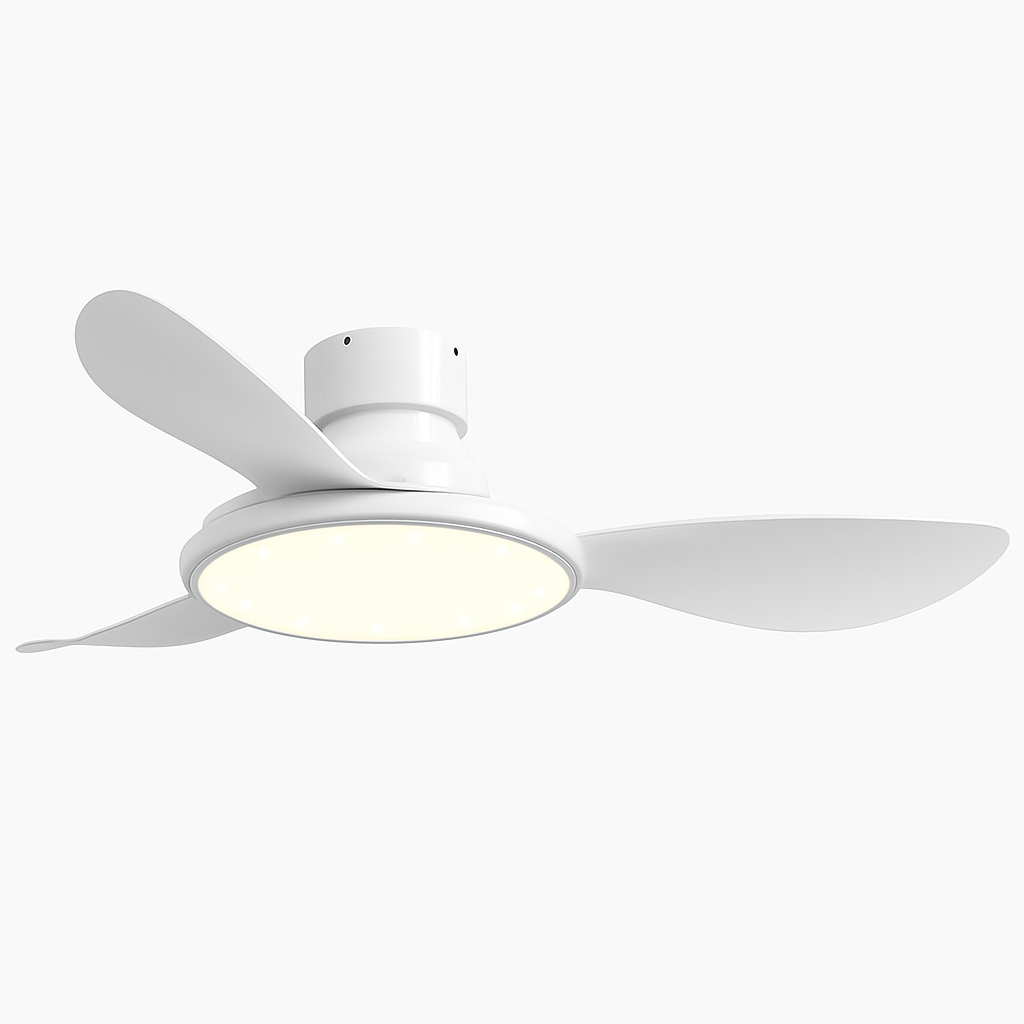 ventilateur de plafond moderne avec lumière led et télécommande