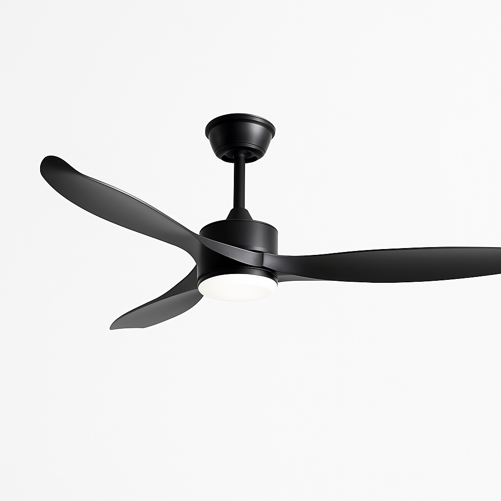 ventilateur de plafond moderne avec lumière led et télécommande