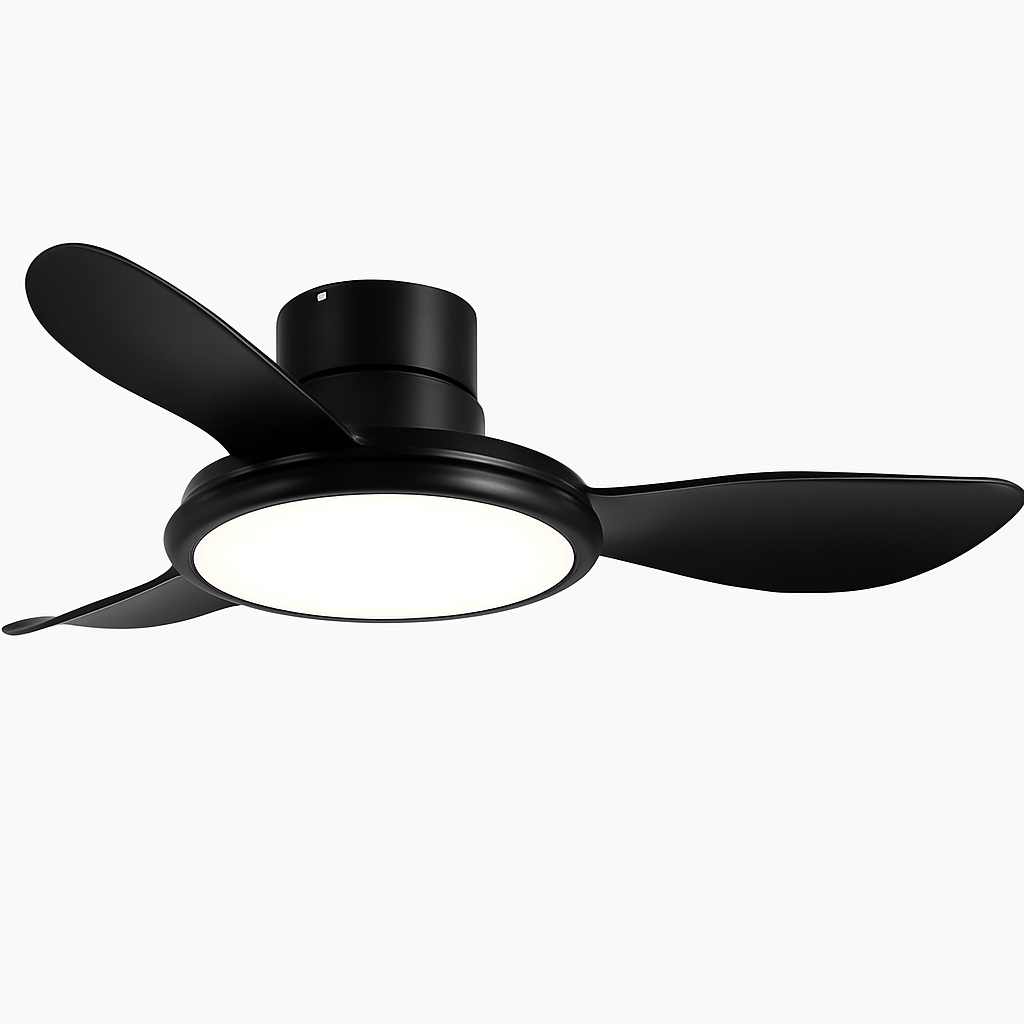 ventilateur de plafond moderne avec lumière led et télécommande